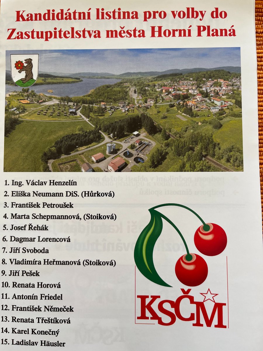 Lipensko's tweet photo. KSČ u nás ve městě mi hodí do schránky letáček s mojí ukradenou fotkou. Píšou, že podporují místní podnikání - tak díky. Nicméně se těším na dvojnásobek ceny licence. https://t.co/ov0D7ZWYHj