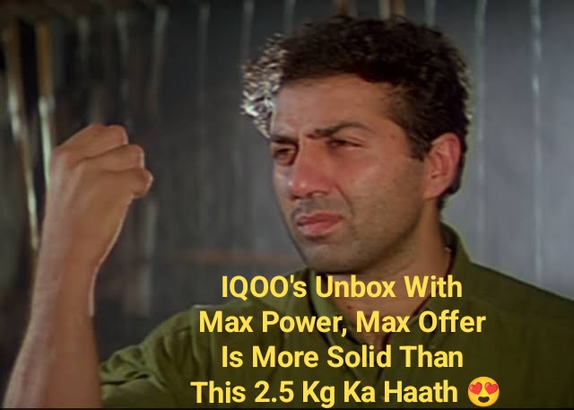 SJ_0016's tweet photo. @IqooInd @amazonIN @IqooInd
#MaxPowerMemePack
#MaxPowerMaxOffers
@ujjawalkumar26
@Lokesh_jhaa
@Kinjal__01 https://t.co/TGzo8UqIhS