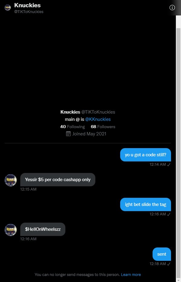 shootasburnerV2's tweet photo. yo @TiKToKnuckles @KKnuckIes is scamming he think he slick until i arrive at his residency. juolio foolio blocked me like that would stop me from achieving my ultimate goal. #mw2beta #mw2betacode https://t.co/e7oUNSaltH
