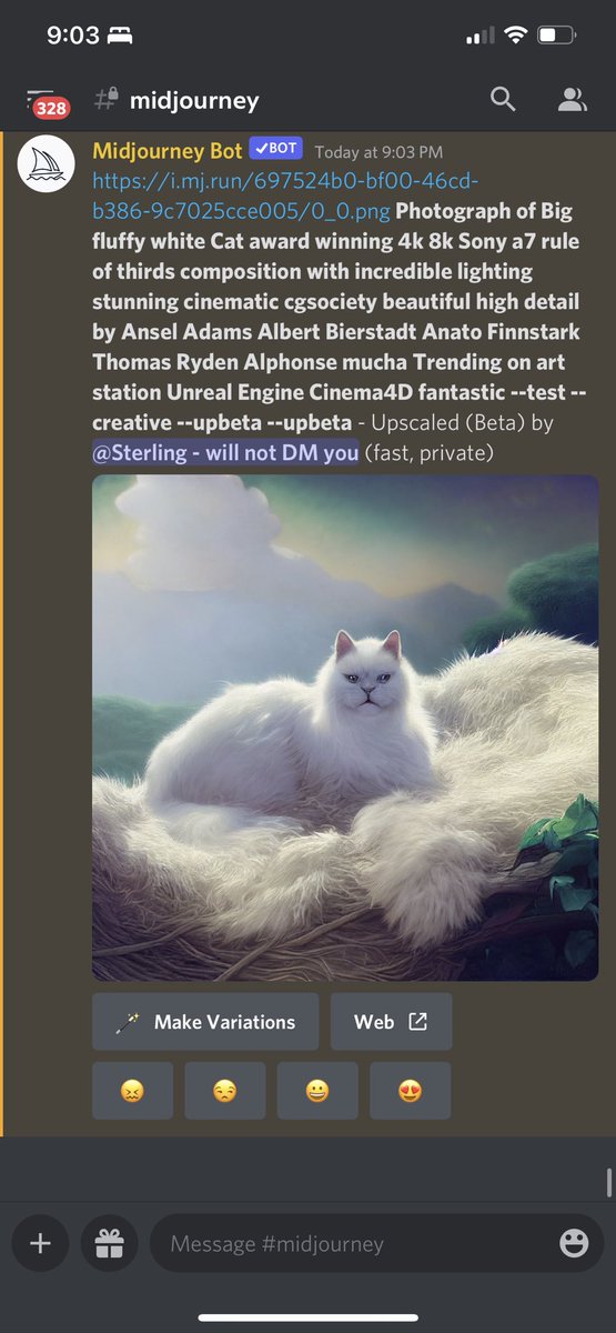 sterlingcrispin's tweet photo. @chrisstanchak @karpathy @MichaelTrazzi Here’s an example of a “state of the art prompt”, in my opinion, it involves a lot of overloading, and sometimes adding in things you don’t exactly want like “deep sea creature” (or whatever else) to find more interesting forms and textures 

I’d love to see other approaches https://t.co/IDF3ivLJBI