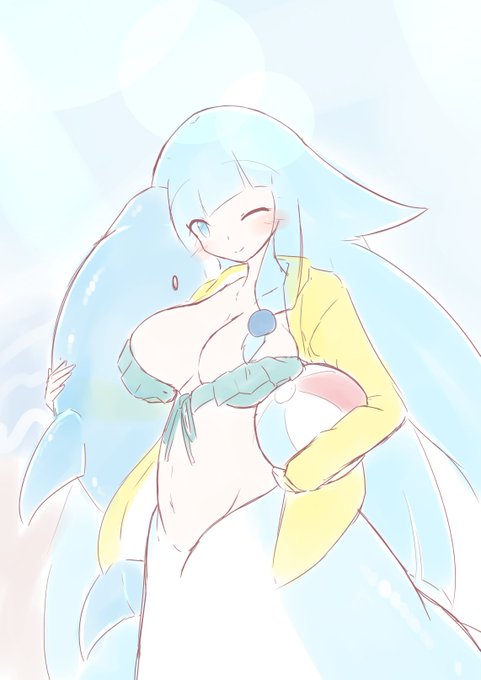 #夏が終わりそうだし今年描いた水着絵を貼ろう 毎年の事ながら水着は少ないですね… 