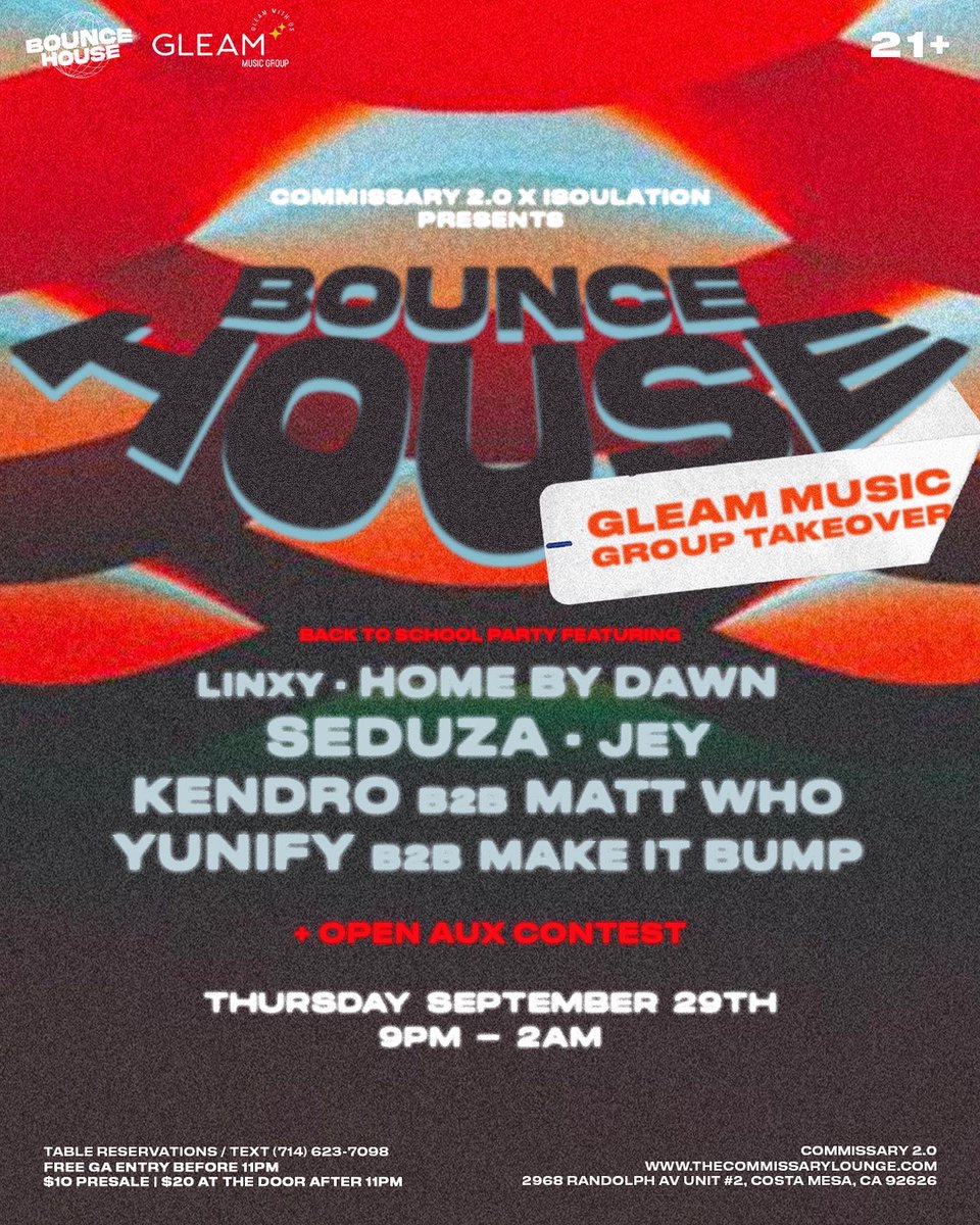 WTF IS UP OC?? ❤️‍🔥👀

who’s ready to catch <a href="/MakeitBumpMusic/">Make it Bump</a> and I going b2b for the first time ever?? 🖤

Limited FREE tickets are going by fast - snag em quick before they’re all gone 🙏 

tix: eventbrite.com/e/bounce-house…