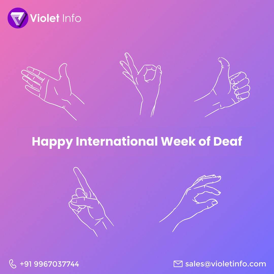 Happy International Week of the Deaf. The theme for this year is 'Building Inclusive Communities for All'
Let us recognize it is essential to make sure those who are deaf/dealing with hearing loss have full access to everything their hearing peers do. 
#internationalweekofthedeaf