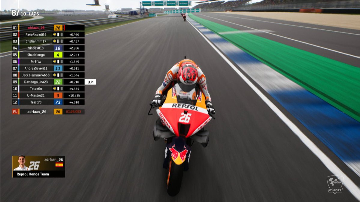 🥇 <a href="/26_adriaan/">Adrian</a> toma el liderato del Campeonato eSport 🙌
 
Doble victoria en la cuarta cita del Campeonato de #MotoGPeSport 2022 para el #EquipoRepsolHonda 🔝

🥇 <a href="/26_adriaan/">Adrian</a> takes <a href="/MotoGPeSport/">MotoGP eSport</a> Championship lead🙌
 
Double victory in Round 4 for the #RepsolHondaTeam🙌