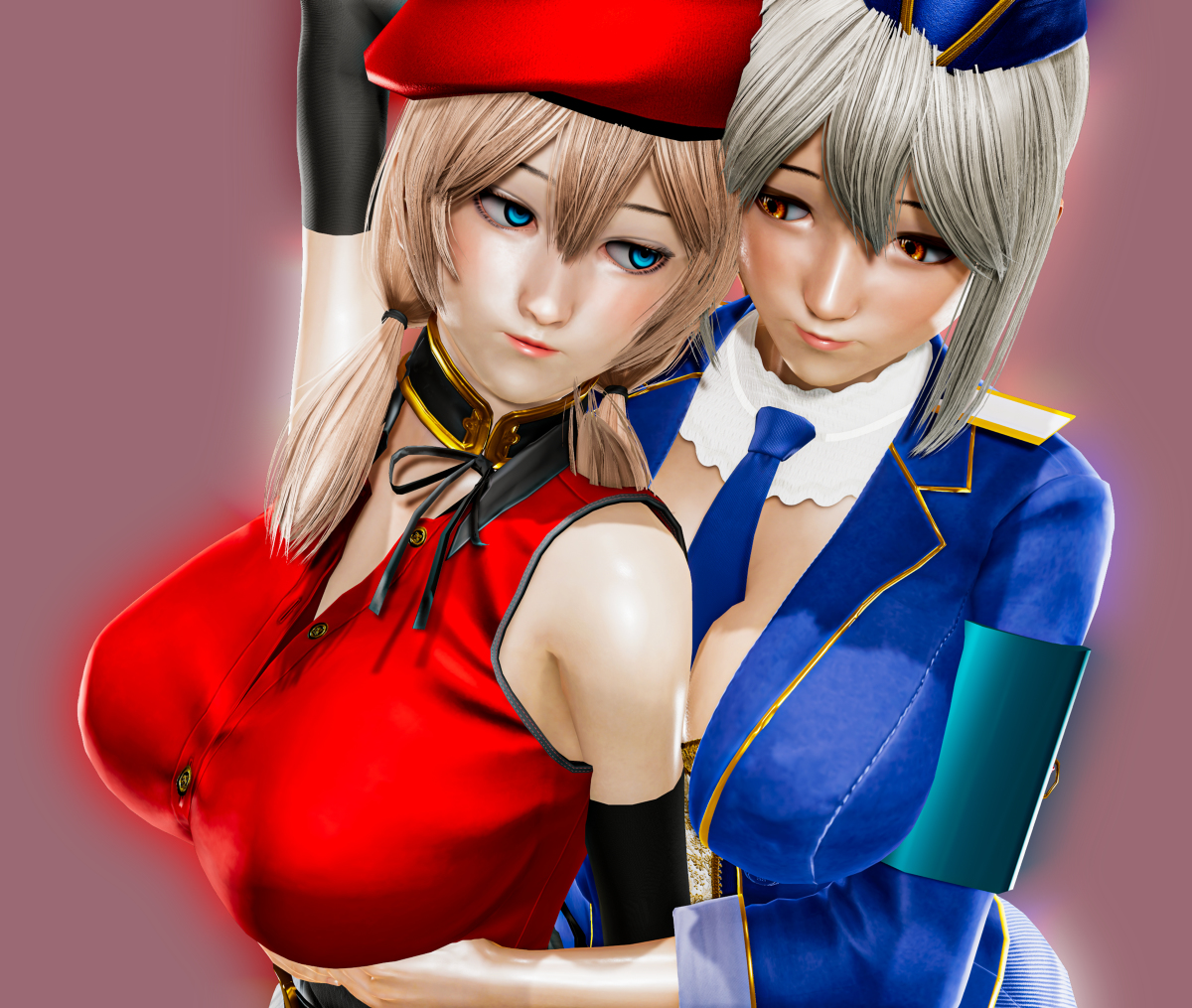 s97_hposting's tweet photo. Hugs with Penny #鋼鉄のワルツ #3DCG #HoneySelect2 #女の子 #巨乳 #着衣巨乳 #百合 #黒スト #ふともも #ハグ https://t.co/2zDIFrtDQU https://t.co/1uEHZp6oXl