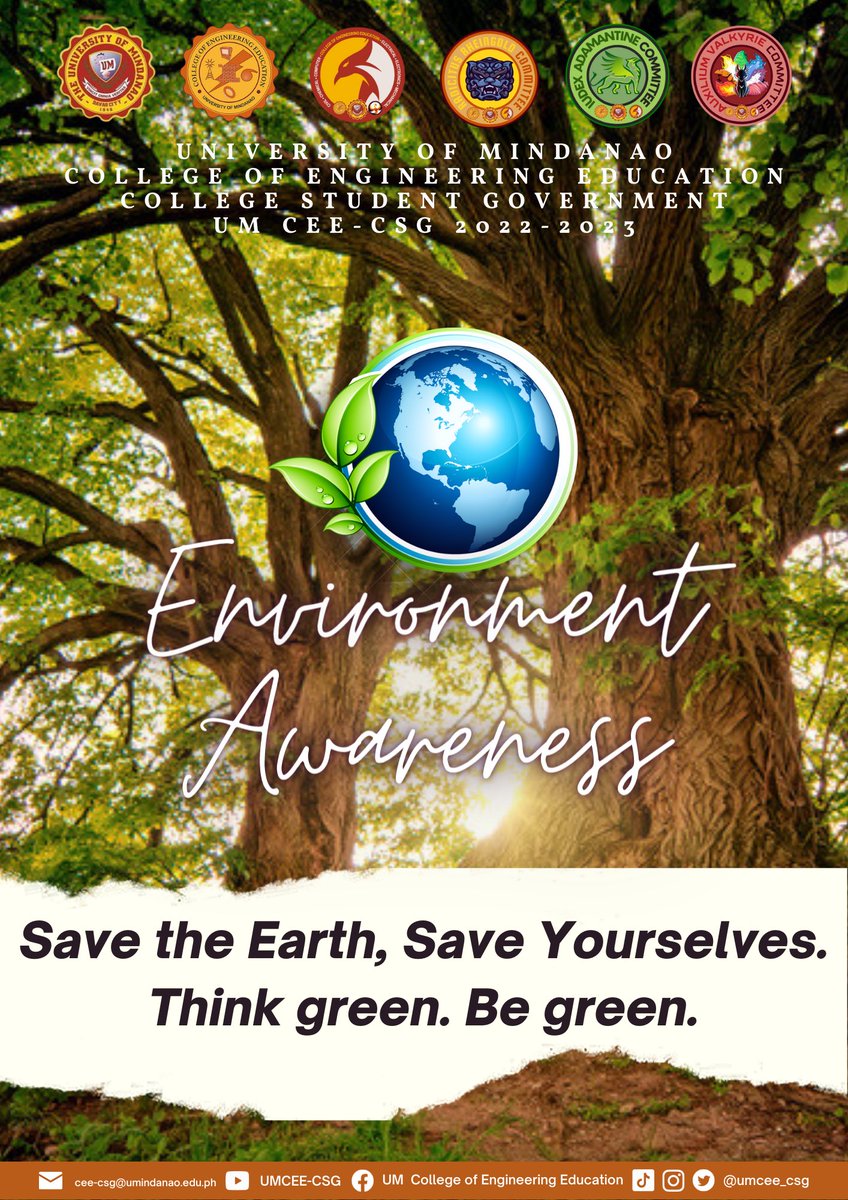 um_ceecsg's tweet photo. What is Environmental Awareness? 

Understanding how our actions affect the health of our local and global habitats requires having a thorough understanding of our natural surroundings. The term "environment" refers to both living and non-living elements of nature. https://t.co/BeIMMNDsgM