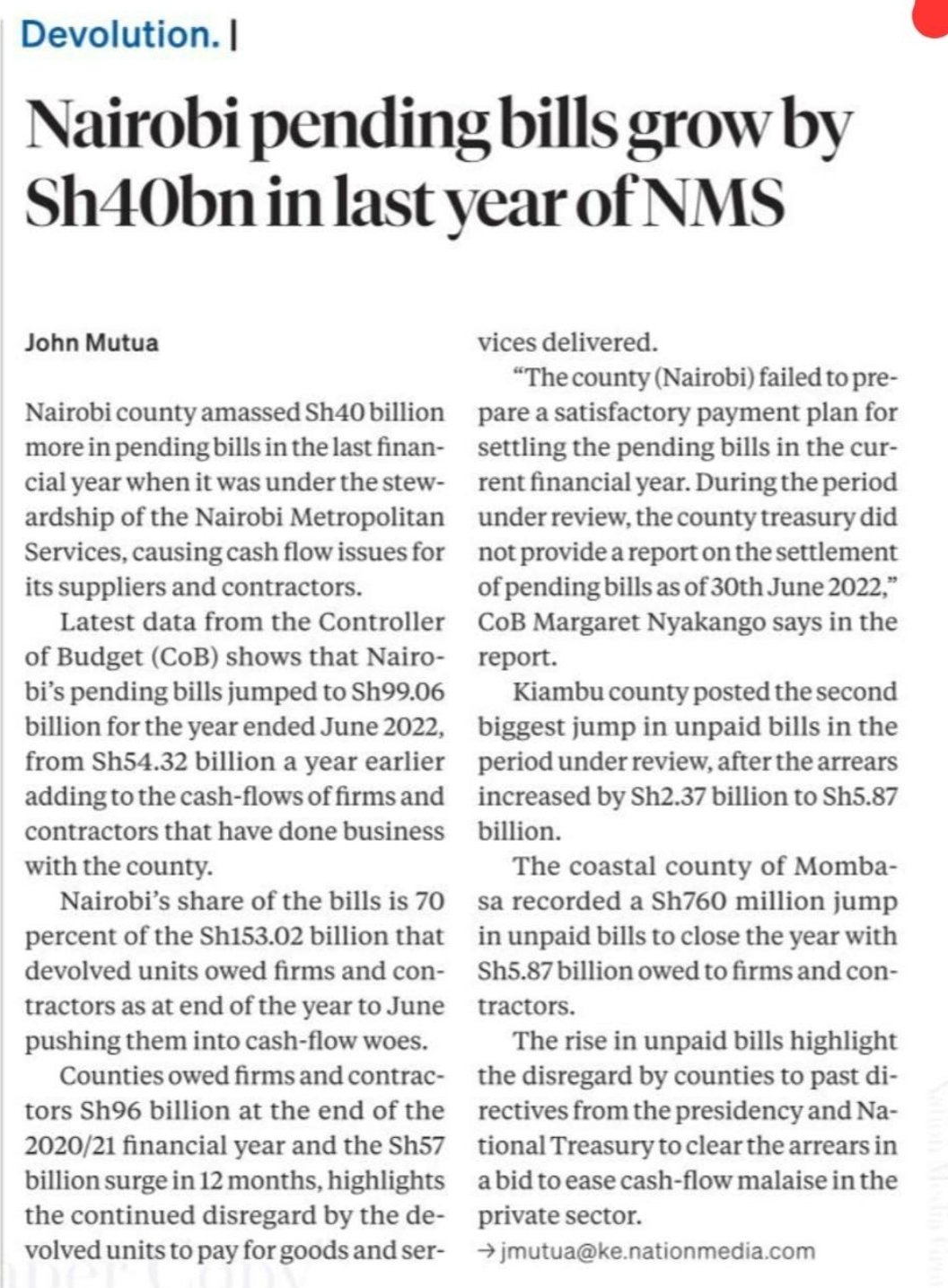 Stephen Mutoro on Twitter "I urge Nairobi Governor SakajaJohnson to appoint an independent