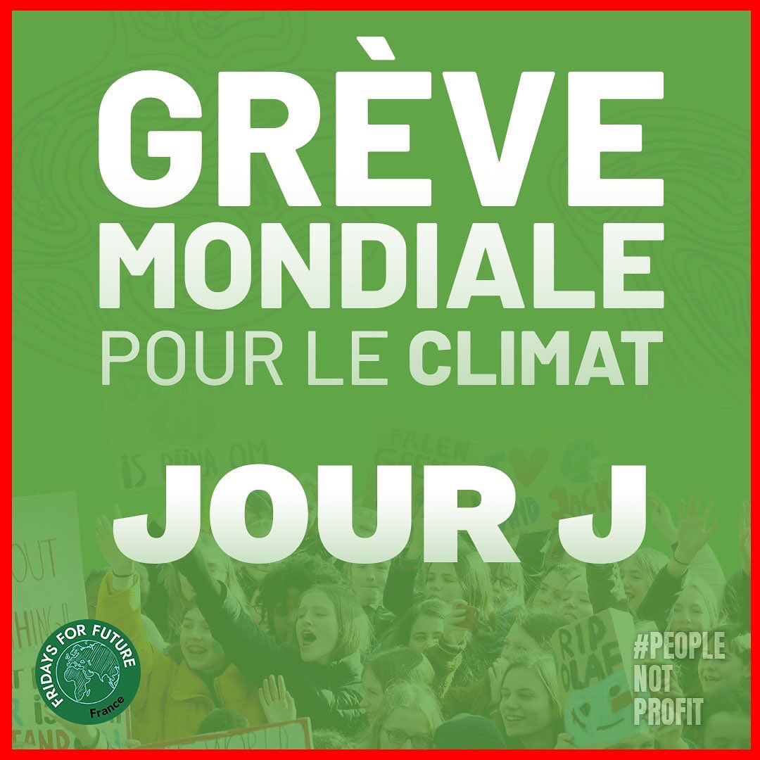 Fridays4futurFR's tweet photo. C'est aujourd'hui ! Près de 800 points de grève annoncés ! ✊🌍
RDV à 11h30 devant vos mairies ou à Paris à 14h place Baudoyer 📣
#peoplenotprofit #fridaysforfuturefrance https://t.co/FfjzHPTUSM