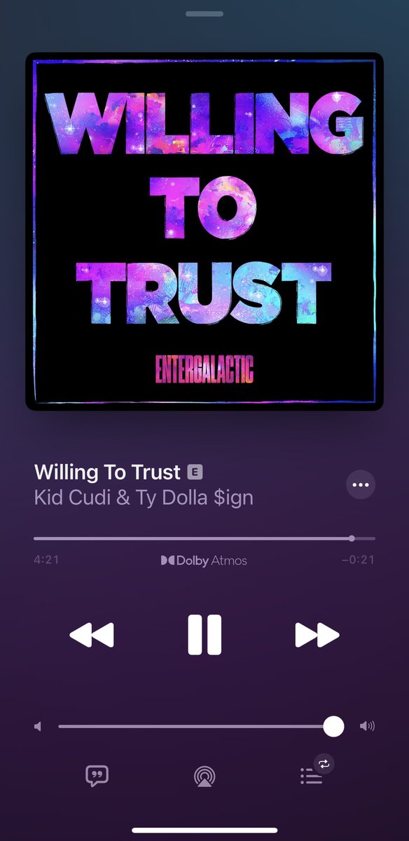 This song feels like a big hug, especially the outro and the guitar synths from E*Vax of Ratatat are magical! 💖🫂🎸 @KiDCuDi #willingtotrust #entergalactic