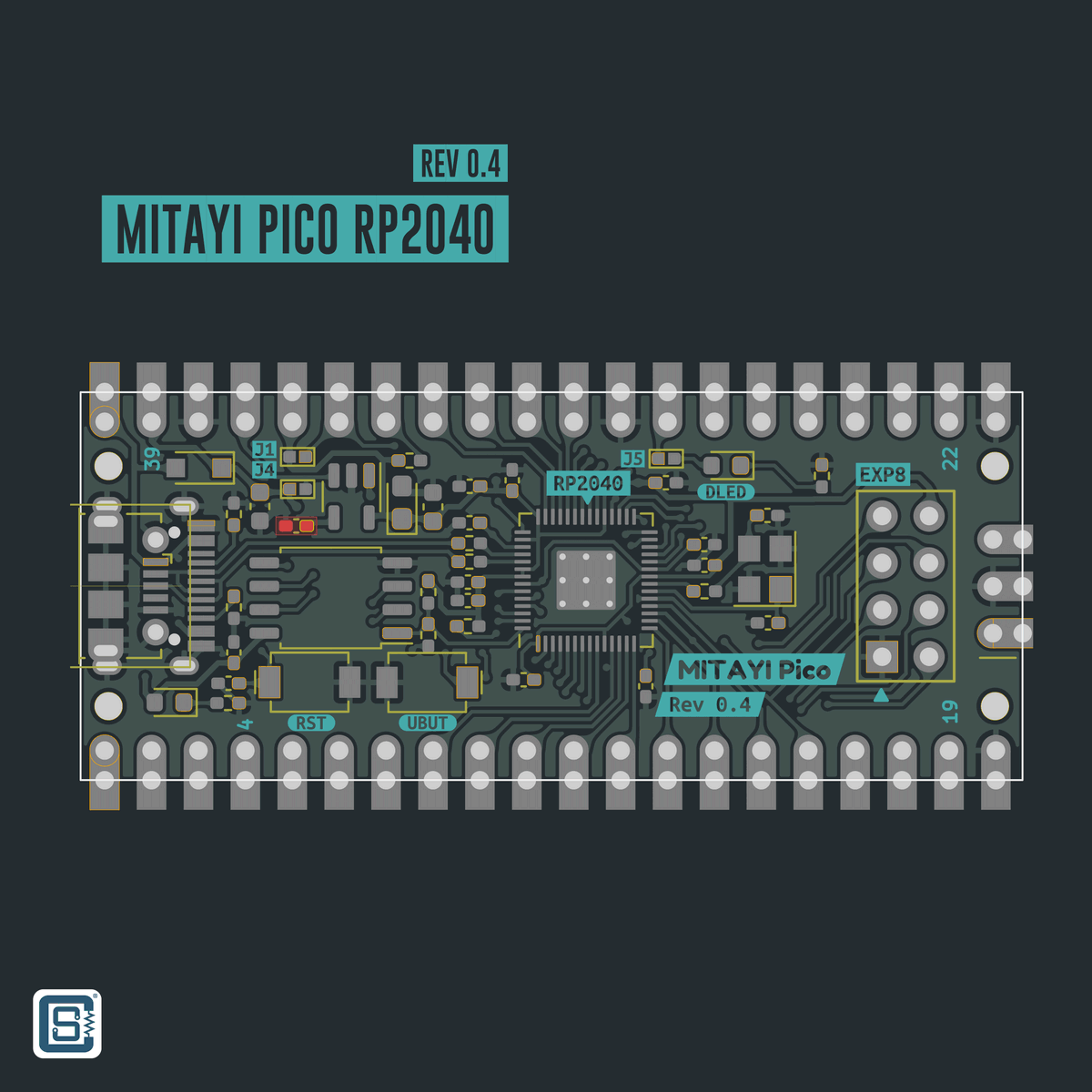 circuitstate's tweet photo. MITAYI Pico r0.4 is almost ready for fabrication. We'll soon get the PCBs & test them after assembly. If it works, we'll convert this to our first r1.0 ready for production.
#OSHW #Mitayi #RP2040 #Microcontroller #DevBoard #MCU #PCB #KiCad #Electronics #circuitstate #Pico https://t.co/8qaGG1pI8J