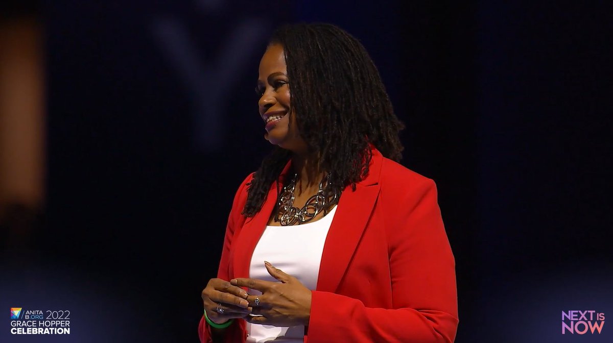 "If you're starting as just one person, you can shift the tides for many more [...] You can impact that person you hardly know [...] No doubt you have something that somebody around you needs." - <a href="/BrendaDardenW/">Brenda Darden Wilkerson</a>, <a href="/AnitaB_org/">AnitaB.org</a> President &amp; CEO 
#GHC22 #NextIsNow #WomenInTech