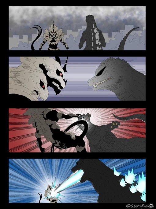(再掲)ゴジラvsモンスターX1/2 続きます↓#ゴジラ #Godzilla 