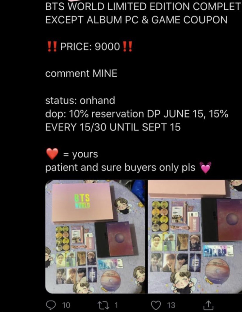 🌸 BTS MD FOR SALE 🌸 tweet media