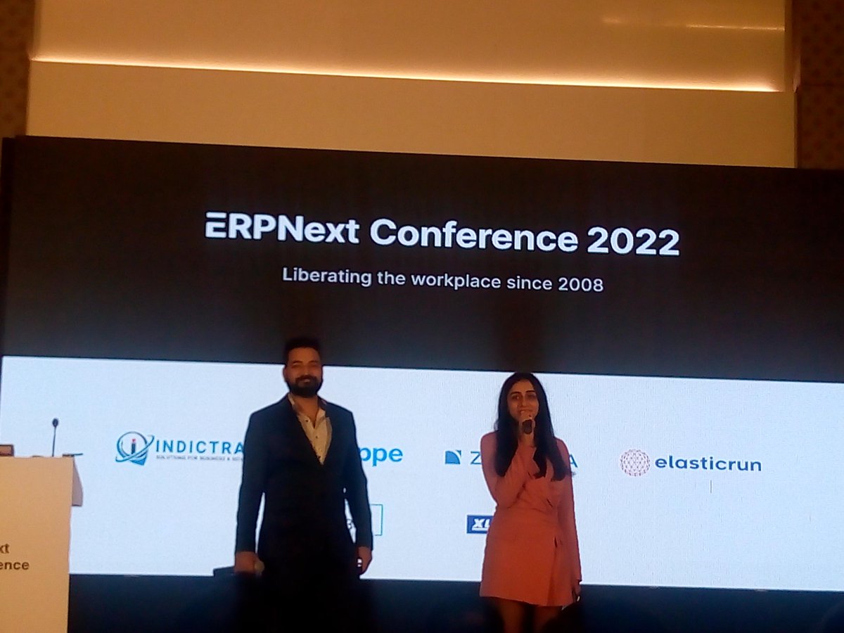 KetanPa74452041's tweet photo. Day 2 - Start Products session
#solufy #erpnextconf2022 #erpnext #frapp
#vindra #kd talk introduction
#hussain talk about fast build wireframe,backend,frontend, components ui build etc https://t.co/uwxN6Yt9eE