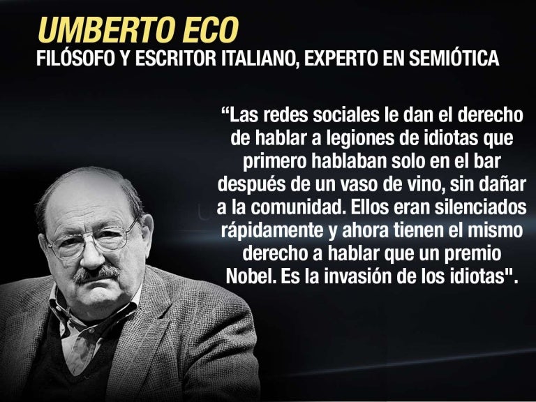 justDant_'s tweet photo. Umberto Eco lo tenía claro. https://t.co/8bmUOJnOAQ