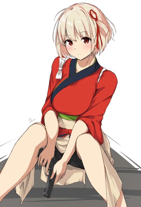 人生初のアニメ塗りちさと#リコリスリコイル  #リコリコ#錦木千束#錦木千束生誕祭2022 