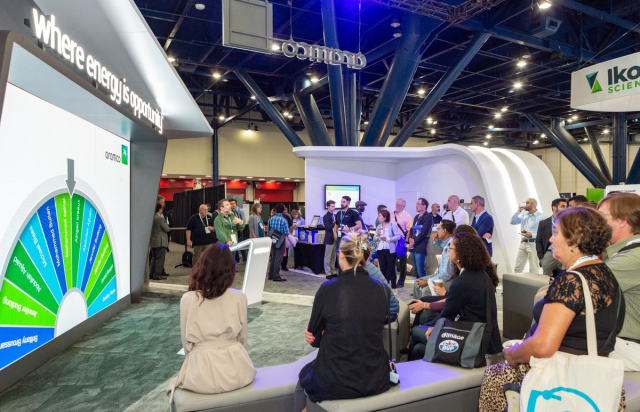 DanielD624's tweet photo. We were pleased to support collaboration among geoscience organizations @AAPG &amp; @SEG_org for the 2nd International Meeting for Applied Geoscience &amp; Energy. Thanks to our presenters, #Aramco booth visitors &amp; event organizers for a great #IMAGE22 conference, see you next year. https://t.co/nJUmrRnEBo