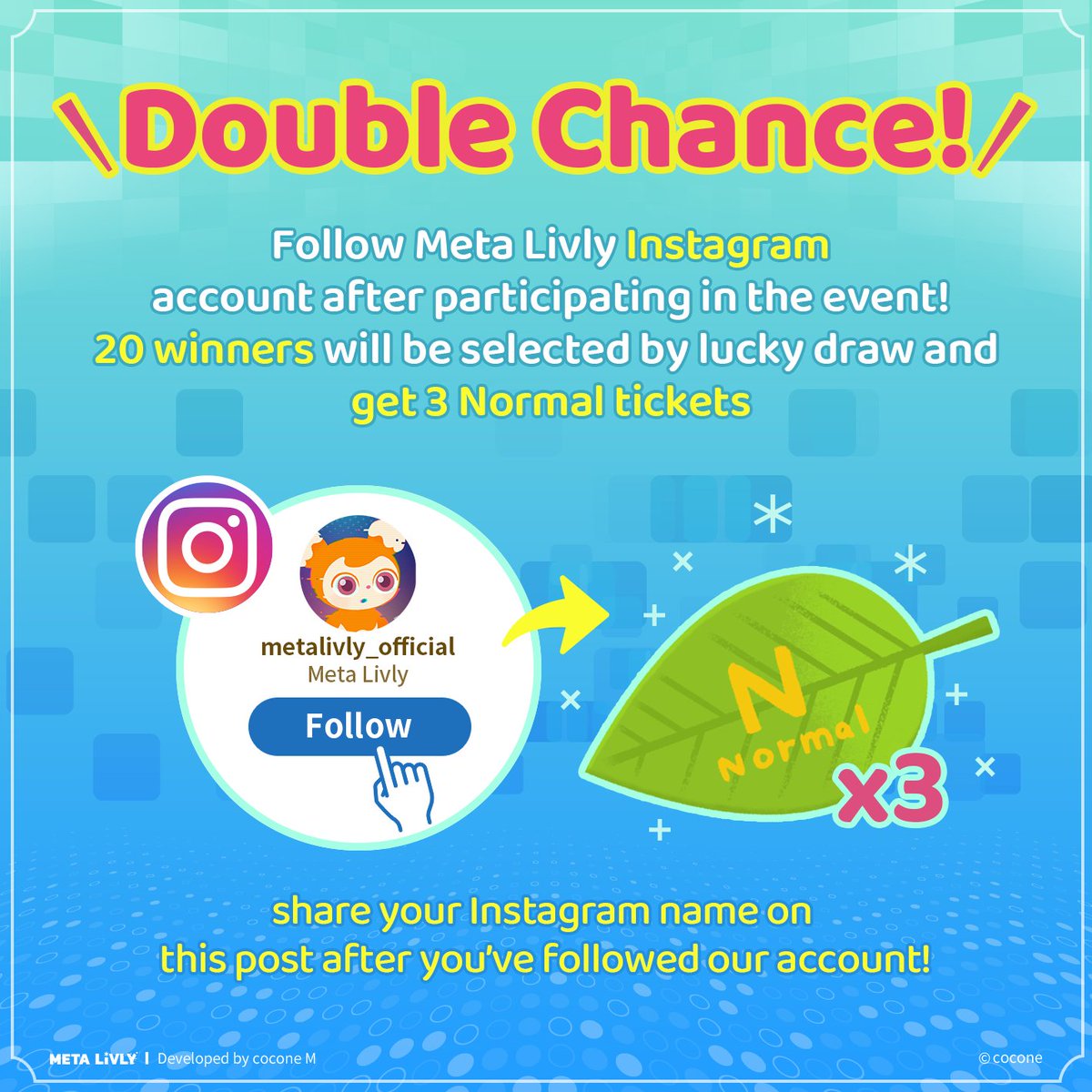 MetaLivly's tweet photo. π1st Share My MLV Data Campaign!π
What does MLV stand for?
It's Meta Livly!π€£
πA lot of rewards!
GET up to 60,000 dd!
πHow to join
1. Follow Twitter account
2. Retweet this post
3. Comment with your island's photo and the following hashtags
#MetaLivly #1stMLVSharingData https://t.co/xo2EDl4UCT