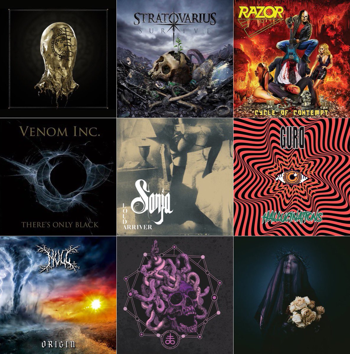 Dayron@82 (@dayron822) on Twitter photo My selection of new victims for this weekend!!😜🤘🏻🔥☕️🔥 #NowPlaying : <a href="/gaerea_official/">GAEREA</a> <a href="/strato_official/">Stratovarius</a> @Razor @VenomInc @Sonja @Gurd @Null <a href="/rebel_wizard_nm/">Rebel Wizard</a> @Frayle My selection of new victims for this weekend!!😜🤘🏻🔥☕️🔥 #NowPlaying : <a href="/gaerea_official/">GAEREA</a> <a href="/strato_official/">Stratovarius</a> @Razor @VenomInc @Sonja @Gurd @Null <a href="/rebel_wizard_nm/">Rebel Wizard</a> @Frayle