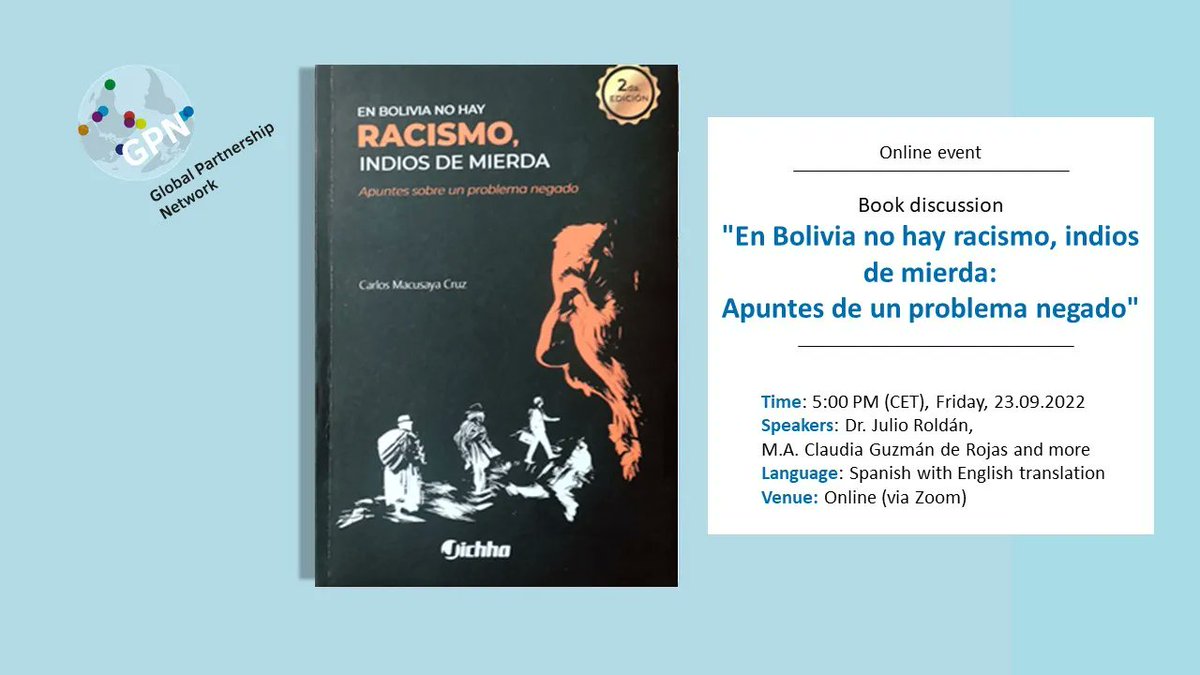 GpnGlobal's tweet photo. #Today | Our online book discussion will take place today at 5PM (CET)

Further information here 👉 https://t.co/SCaOqyFd59 https://t.co/MgCejdV2dX