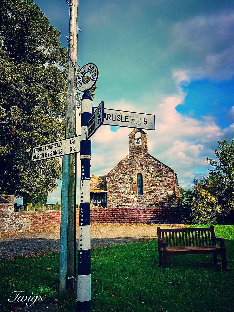 Great Orton village fingerpost #fingerpostfriday #cumbria