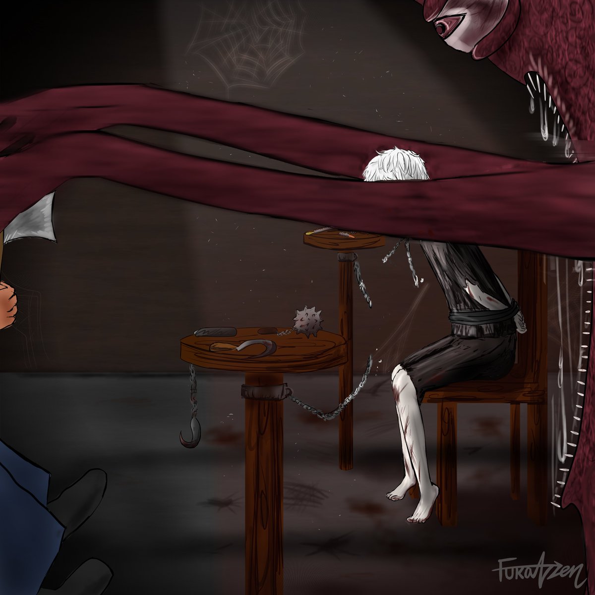 FukazenF's tweet photo. 惺と怪物の出会い。
--
I want to draw the story of my oc Kousei and the monster so badly and so I make it within a week... It's my first time making up a short animation, go check my IG @fuka.nzen! Hope you like it.
--
惺は 怪物を 友達に やりだんだ。

#illustration #イラスト https://t.co/h4vu2Yujht