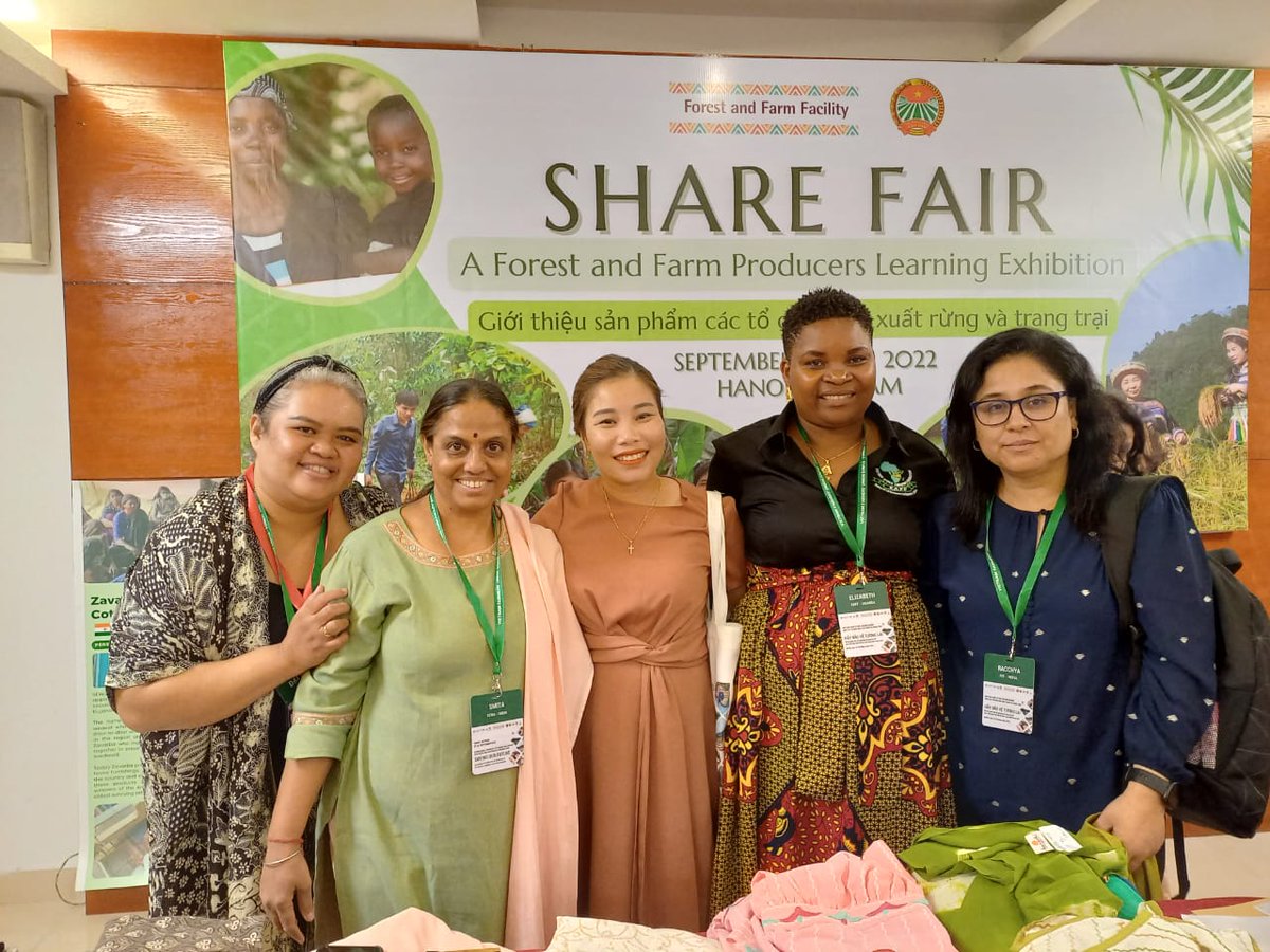 EAFFinfo's tweet photo. EAFF President @elizabethnsima  @PAFO Director Women Affairs, @WFO Africa Rep &amp; @NAACug Advisory Chair, #exhibitionstalls #forestryfarmproducts  @theInternational Conference #sharingandlearning #forestfarmfacility producer organisations in Hanoi, Vietnam.  #FAO #IIED #IUCN https://t.co/0OrGSwe1tT