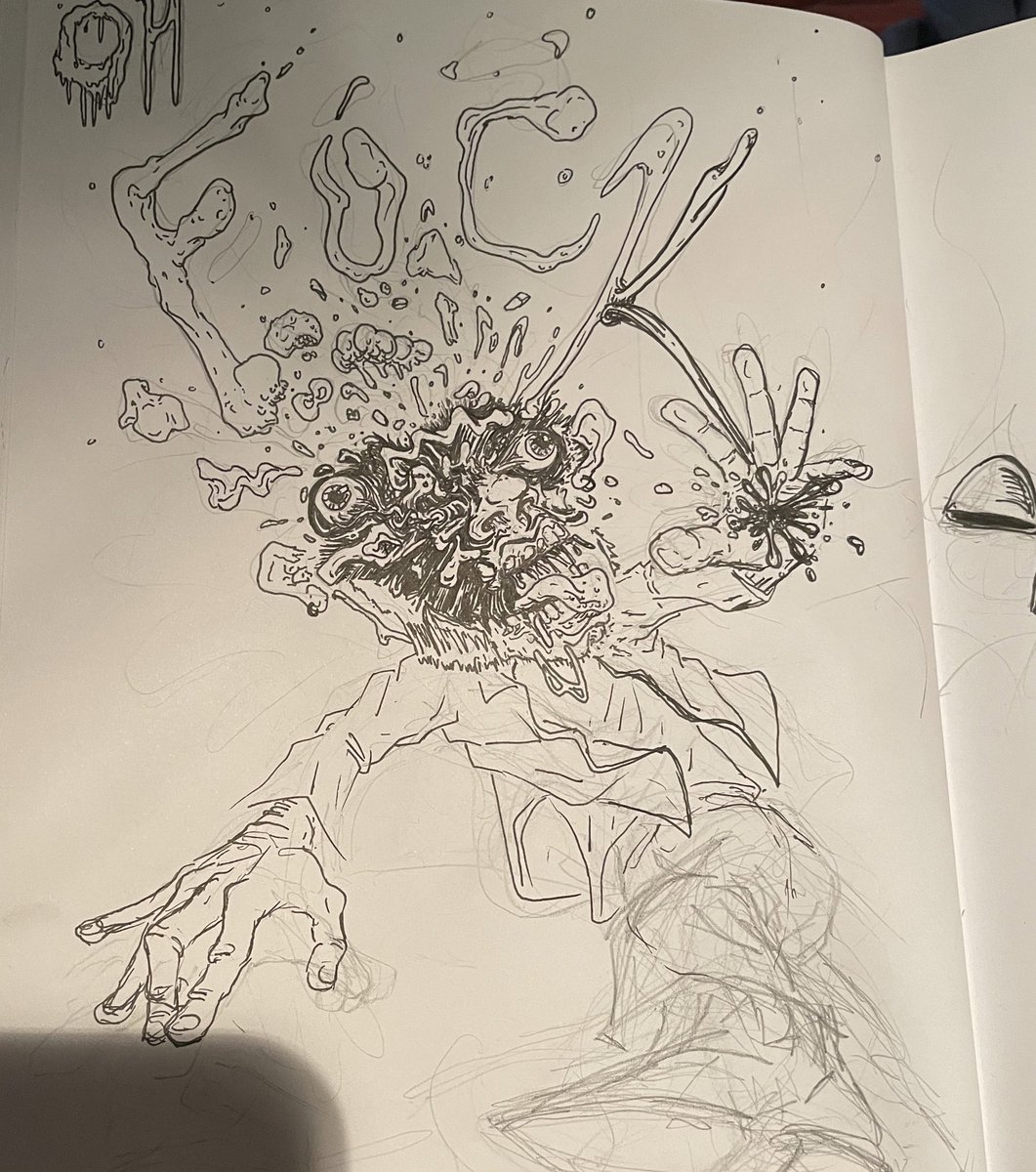 TheRealMaxGrove's tweet photo. Oh F**k! It’s- my puppy, checking on my #wipdrawing of #peacemaker as a #handturkey #comicartist #dccomics https://t.co/juJA3UCjds