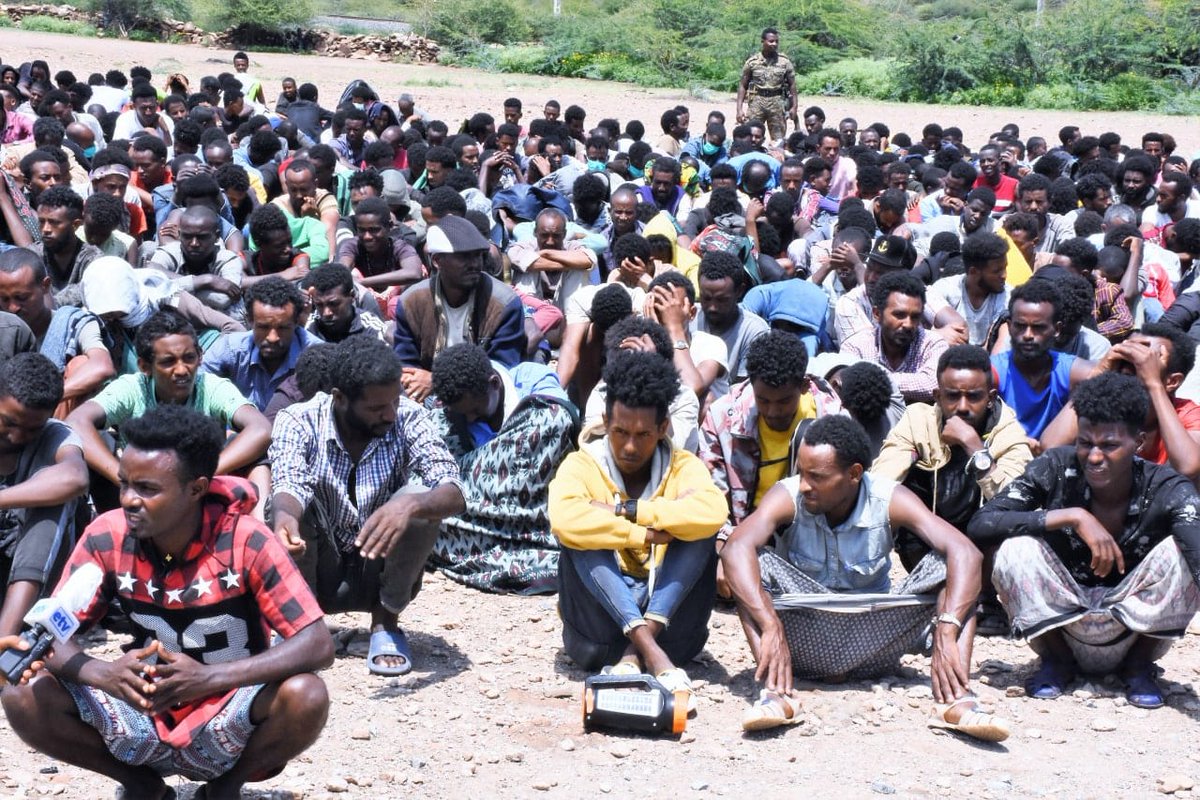 #TPLFisaTerroristGroup:- Below is few of tens of thousands of captured TPLF fighters in the past few days in one of the fronts. The lucky ones are being captured and others surrendering as countdown ticking fast.