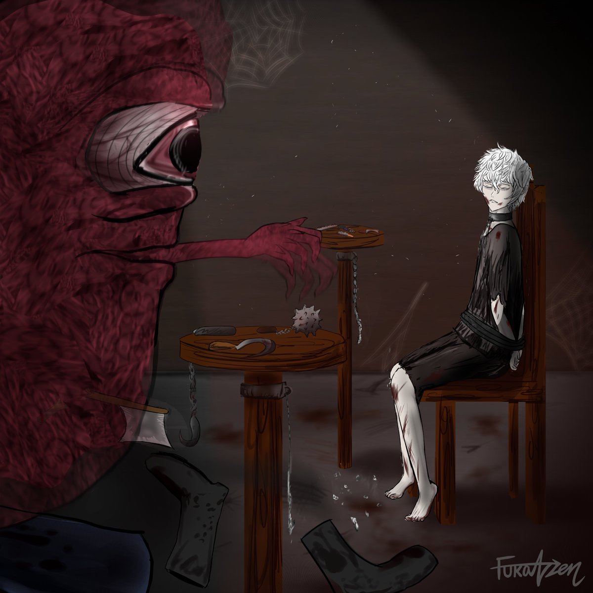 FukazenF's tweet photo. 惺と怪物の出会い。
mid
--
I want to draw the story of my oc Kousei and the monster so badly and so I make it within a week... It's my first time making up a short animation, go check my IG 
@fuka
.nzen! Hope you like it.
--
惺は 怪物を 友達に やりだんだ。

#illustration #イラスト https://t.co/C9WORldWa2