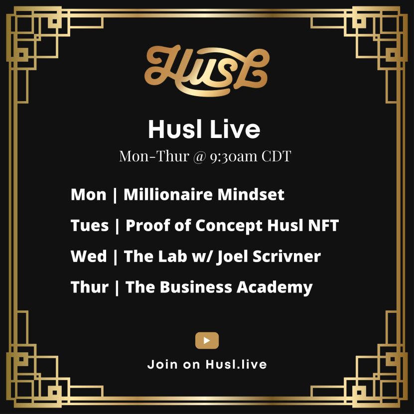 husldaily's tweet photo. 📅 Updated Schedule for Husl Live. #Nomore9to5

☑️Make sure to join the discord Friday for the Founder's Card giveaway for Founder's  Only.

👀$7500 to 5 Winners in USDC is Amazing! Get in the discord to find out more. https://t.co/FmaOKJb2be

#replace9to5 #HUSL #HUSL4IMPACT https://t.co/nbipBbLOir