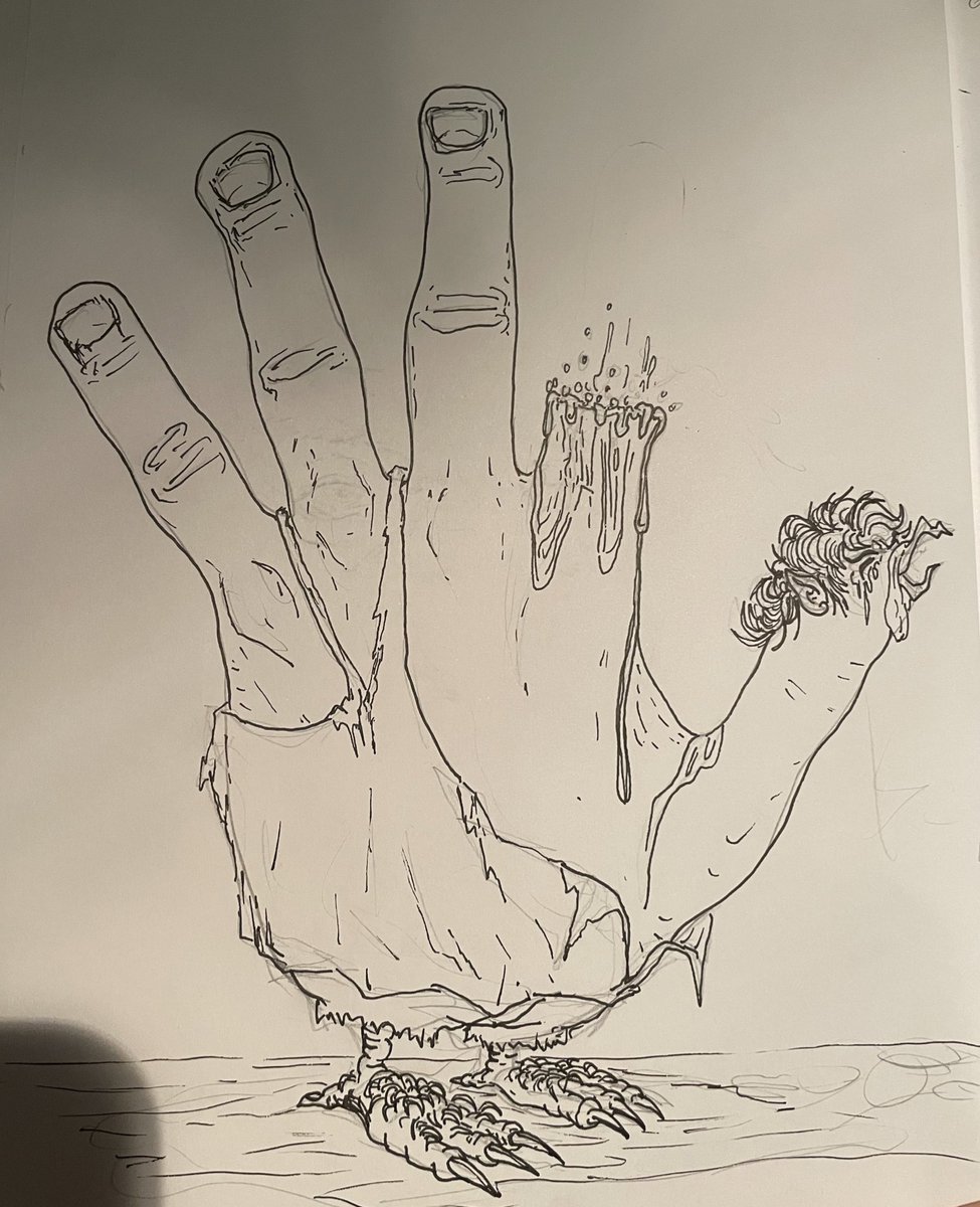TheRealMaxGrove's tweet photo. #wip #ArtistOnTwitter #handturkey of #LOTR #FrodoBaggins and #Gollum https://t.co/qebuDlT5Yc