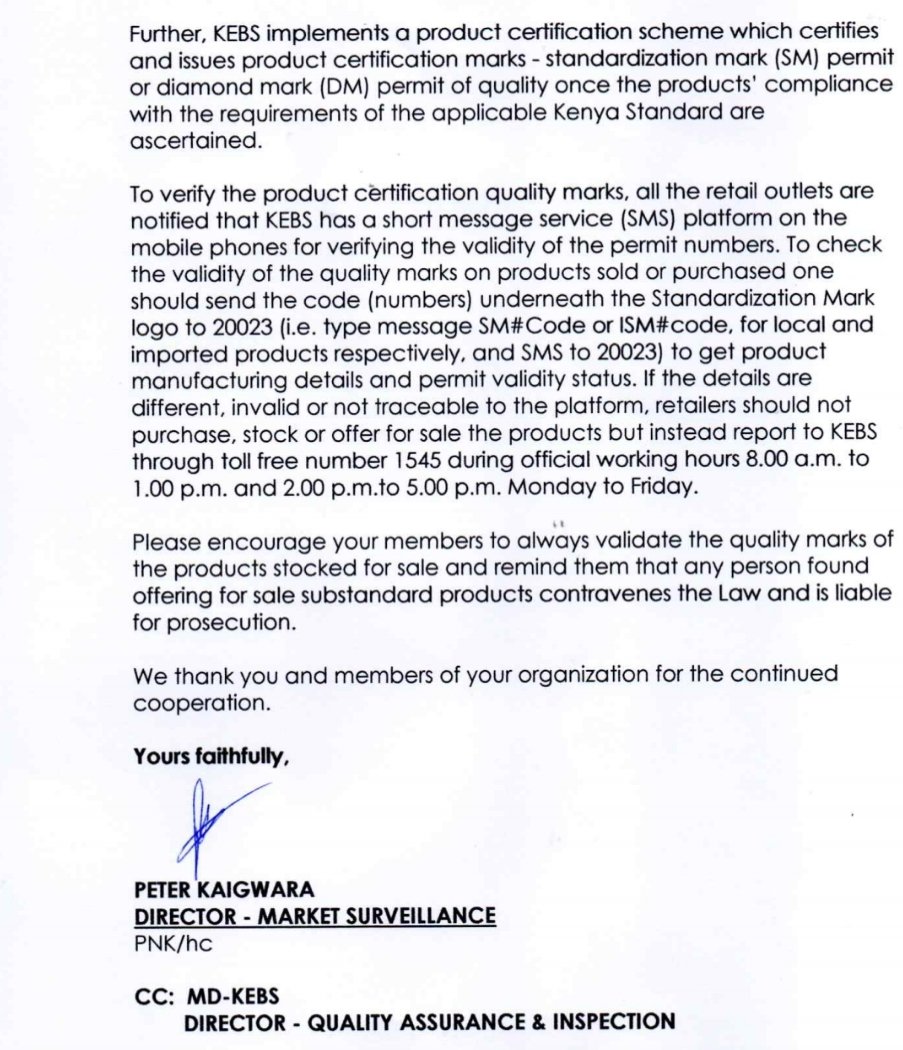 Cofek_Kenya's tweet image. #CofekRedAlert: @KEBS_ke lists several edible oils as non-compliant. Whether KEBS does PR or not, we urge consumers to immediately stop using Rina, Fresh Fri, Fry Mate, Tilly, Top Fry, Salit, Bahati Fry and others listed. Consumers are not guinea pigs on potential carcinogens