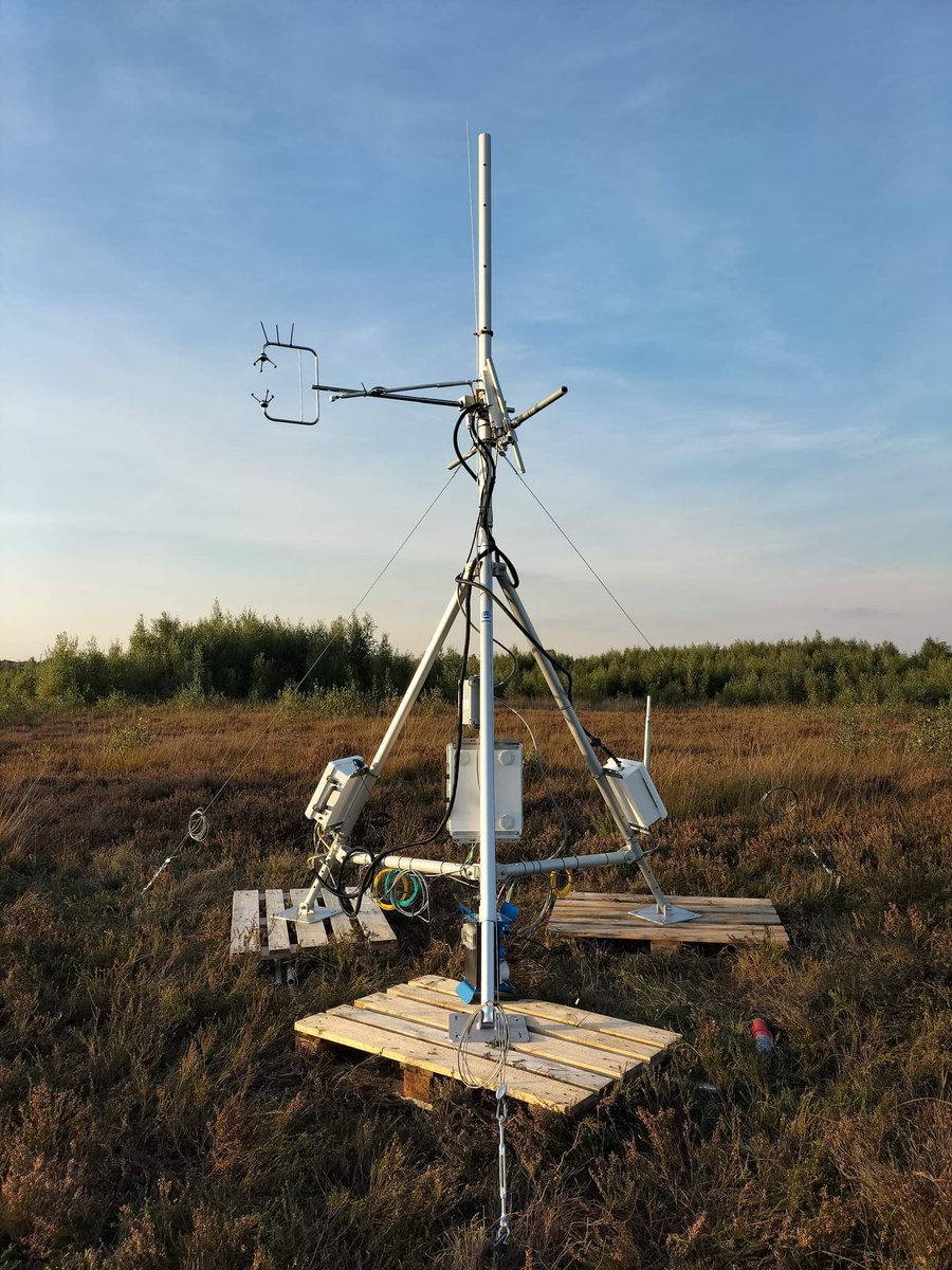 Yesterday our very first own eddy covariance flux site was born in Amtsvenn-hündfelder moor!😊 Shout out to my incredible PhD student @NicolasABehrens and everyone who volunteered to help 🙏 Come do #peatland research with us! @PeatlandECR <a href="/LICOR_ENV/">LI-COR</a> <a href="/ICOS_RI/">ICOS RI</a> <a href="/Fluxnet_ecn/">FLUXNET Early Career Network</a>