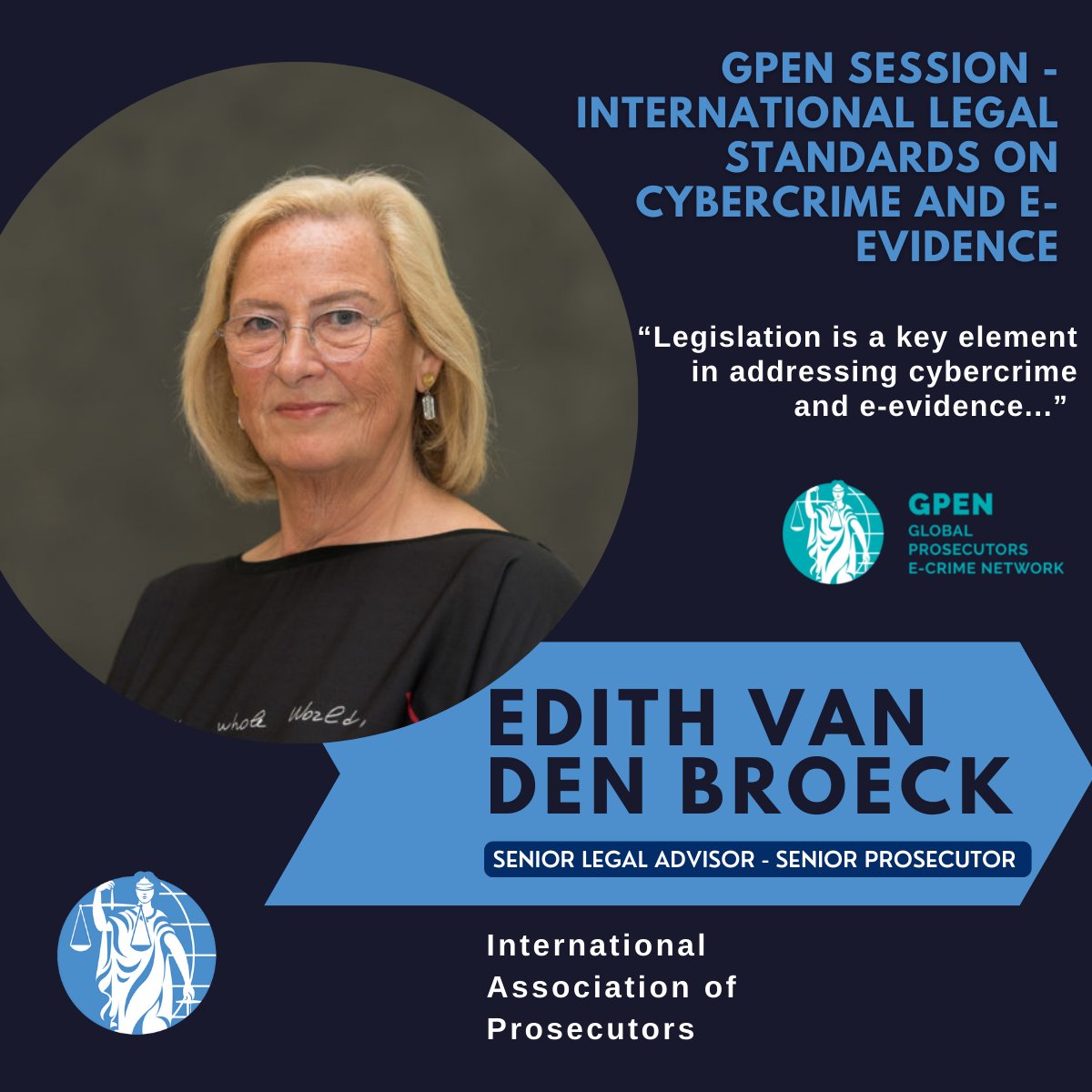 Join Edith Van Den Broeck, IAP Senior Legal Advisor - Senior Prosecutor, in #Tbilisi.

#RuleOfLaw #cybercrime #cybercriminals #evidence #digitalevidence #legislation