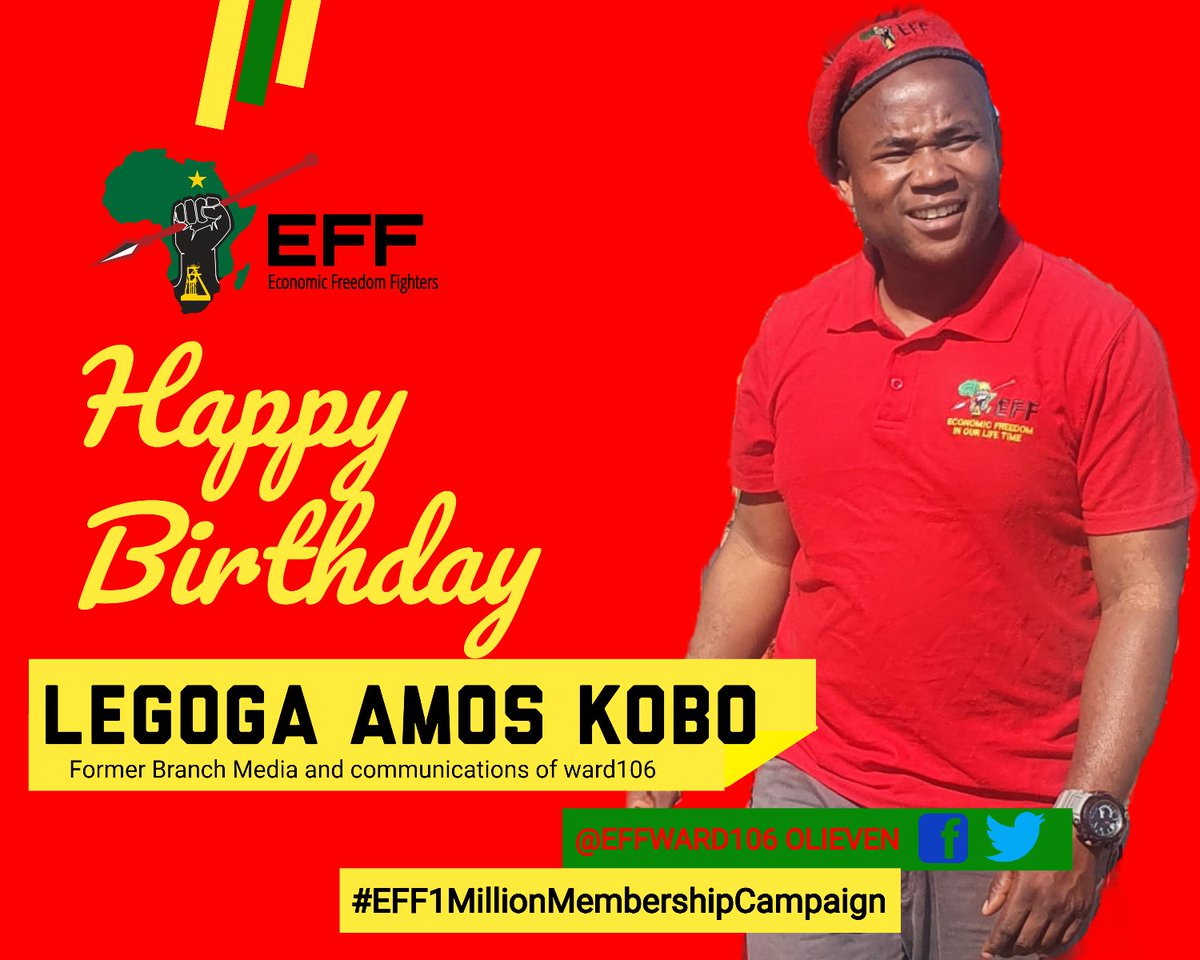 EffWard106's tweet photo. A Revolutionary Happy birthday leadership 

#redfriday 
#Eff https://t.co/BL4ihRZpbi
