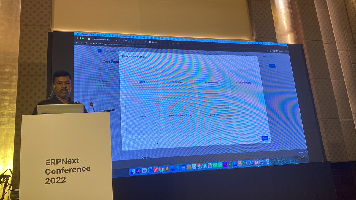 UmairsTWT's tweet image. Rajarajan presenting a Frappe CMS apps, which has built-in UI templates, themes &amp;amp; provision of writing your own jinja, html, javascript etc.

Hello #wordpress. Frappe website + CMS will ensure a healthy competition ;)

App is open-source &amp;amp; live on FC.

#erpnextconf