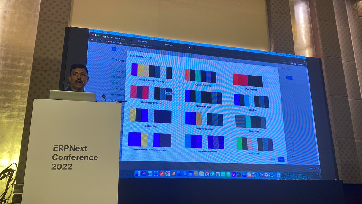 UmairsTWT's tweet image. Rajarajan presenting a Frappe CMS apps, which has built-in UI templates, themes &amp;amp; provision of writing your own jinja, html, javascript etc.

Hello #wordpress. Frappe website + CMS will ensure a healthy competition ;)

App is open-source &amp;amp; live on FC.

#erpnextconf