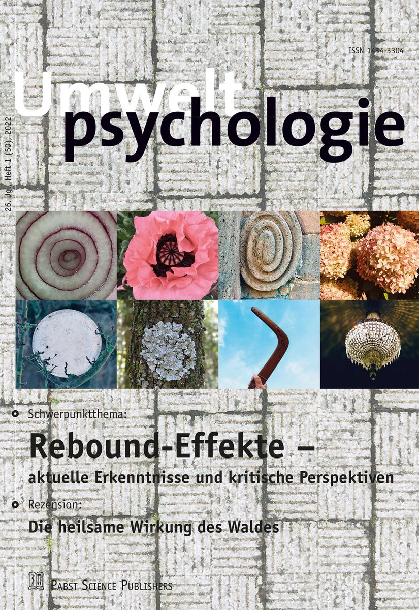 #Umweltpsychologie, Rebound-Effekt: Wer eigenen Strom produziert oder das Haus optimal isoliert hat, verbraucht häufig großzügiger #Elektrizität 

umweltpsychologie.de/zeitschrift-um…