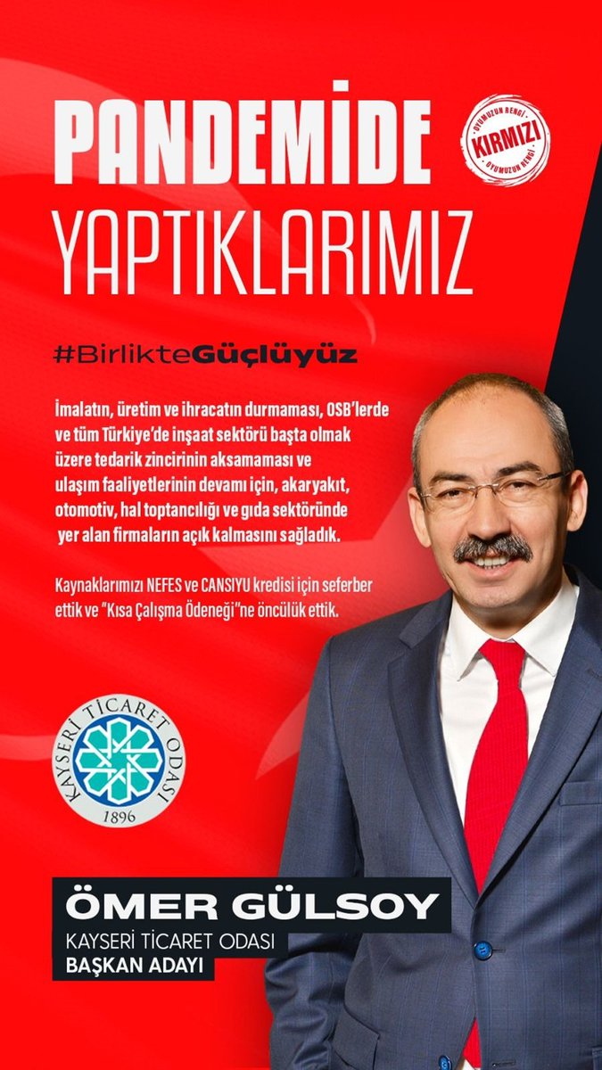 Omer_Gulsoy_KTO's tweet photo. #rengimizkırmızı #birliktegüçlüyüz https://t.co/RVSbF6EVzs