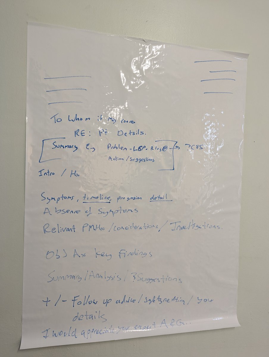 GatesPhysio's tweet image. Whist we are talking about the @MSKEdNet new graduate clinicians, the central cohort have been fantastic on their 3 study days. 🎓🧠💪🦵🩻👨‍🏫

Favourite part for me was asking them to write a serious pathology A&amp;amp;E letter and co-producing/editing it amongst them. 📝⛳