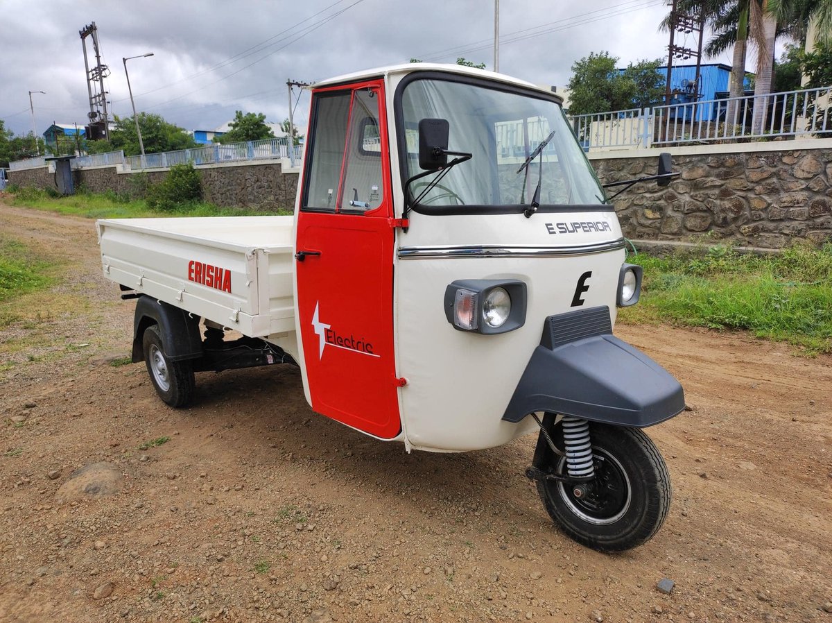 Erisha E Mobility will start pre launch booking on E Superior cargo and E Smart passenger electric auto soon😊