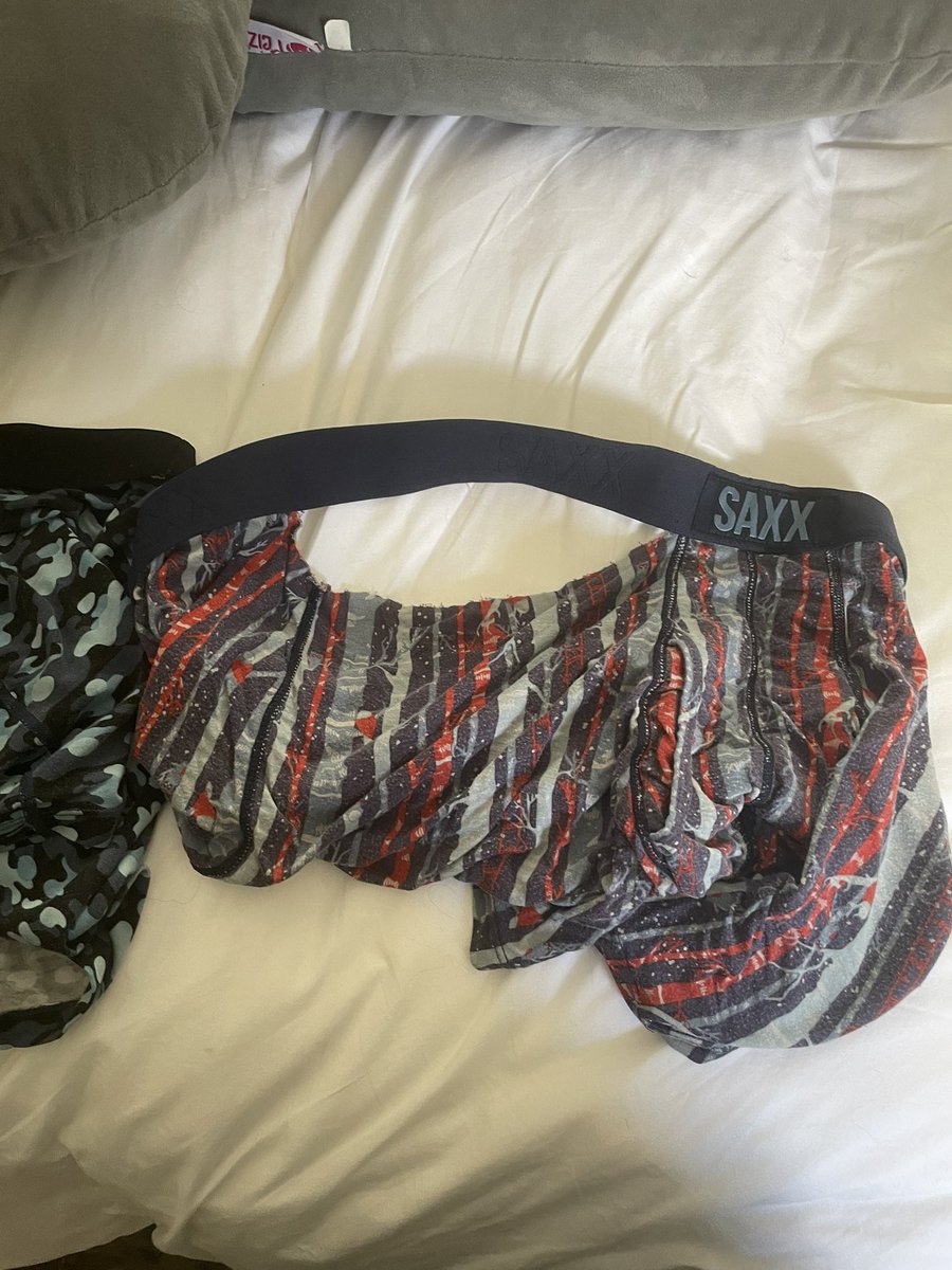 MarcWalling's tweet photo. @saxxunderwear paid a crazy amount of money for good underwear. Less than a month and both ripped https://t.co/Ru6d51xxFA