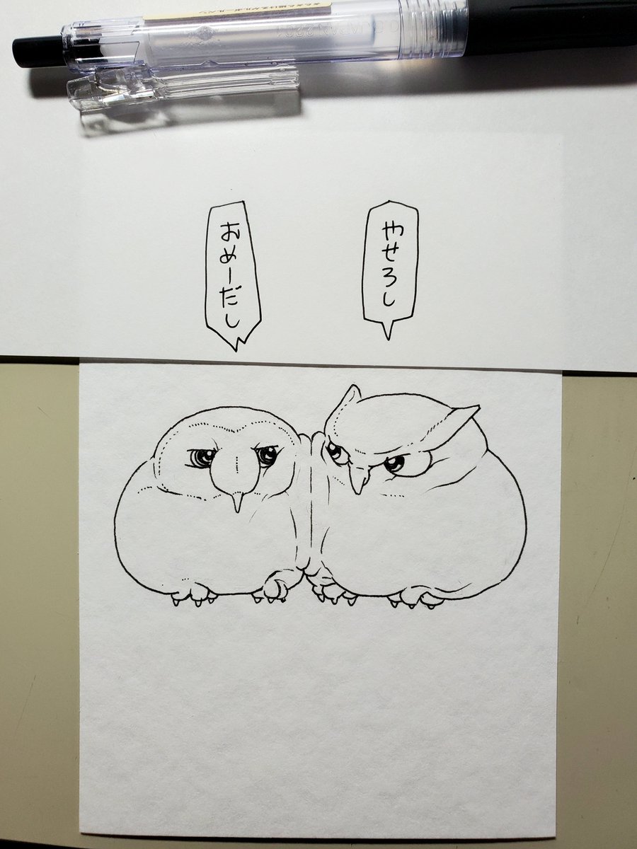 フクロウちゃんとミミズクくん 