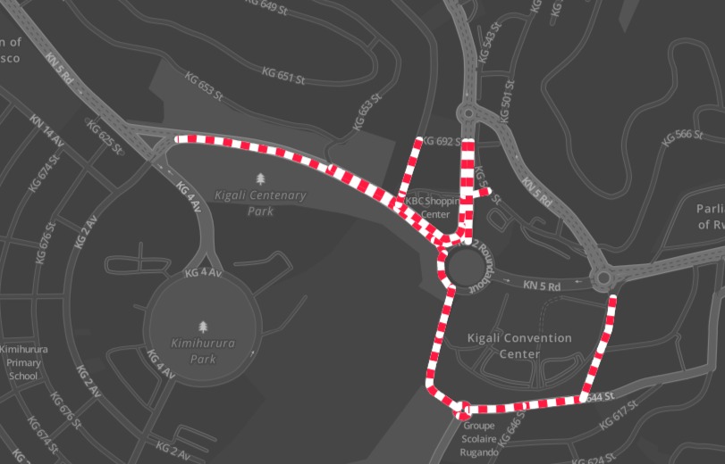 WazeRwanda's tweet photo. 🚧 CLOSURE ALERT 🚧
⚠️ in @CityofKigali @Gasabo_District due to #RwandaMountainGorillaRally #RMGR.
🕑 Friday 23/09 from 13h to 18h

Avoid #KCC and #KigaliHeight area due to closed roads

Use @waze app to get alternative routes and follow @Rwandapolice instructions. https://t.co/CX01dC4ORE