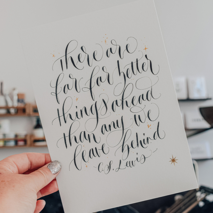 Beautiful words for a lovely couple commissioned by Christina @brandbiscuitstudio ✨ . . #cslewis #cslewisquotes #handlettering #handwriting #moderncalligraphy #calligraphyquotes #handwritten #myhandwriting