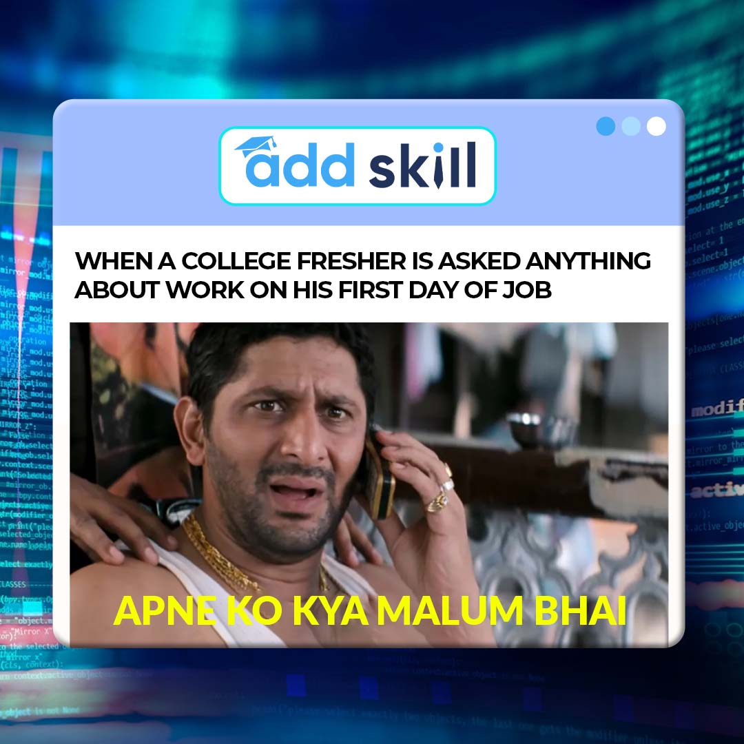 add_skill's tweet image. Dheere dheere sab seekh jaoge, tension mat lena!
#addskill #CodingClassroom #codingisforeveryone #java #react #reactjs #codenewbies #learncoding #programming #codingisfun #coding #training #fullstackdeveloper #fullstackdev #frontenddeveloper #backenddeveloper #techcareer #coder