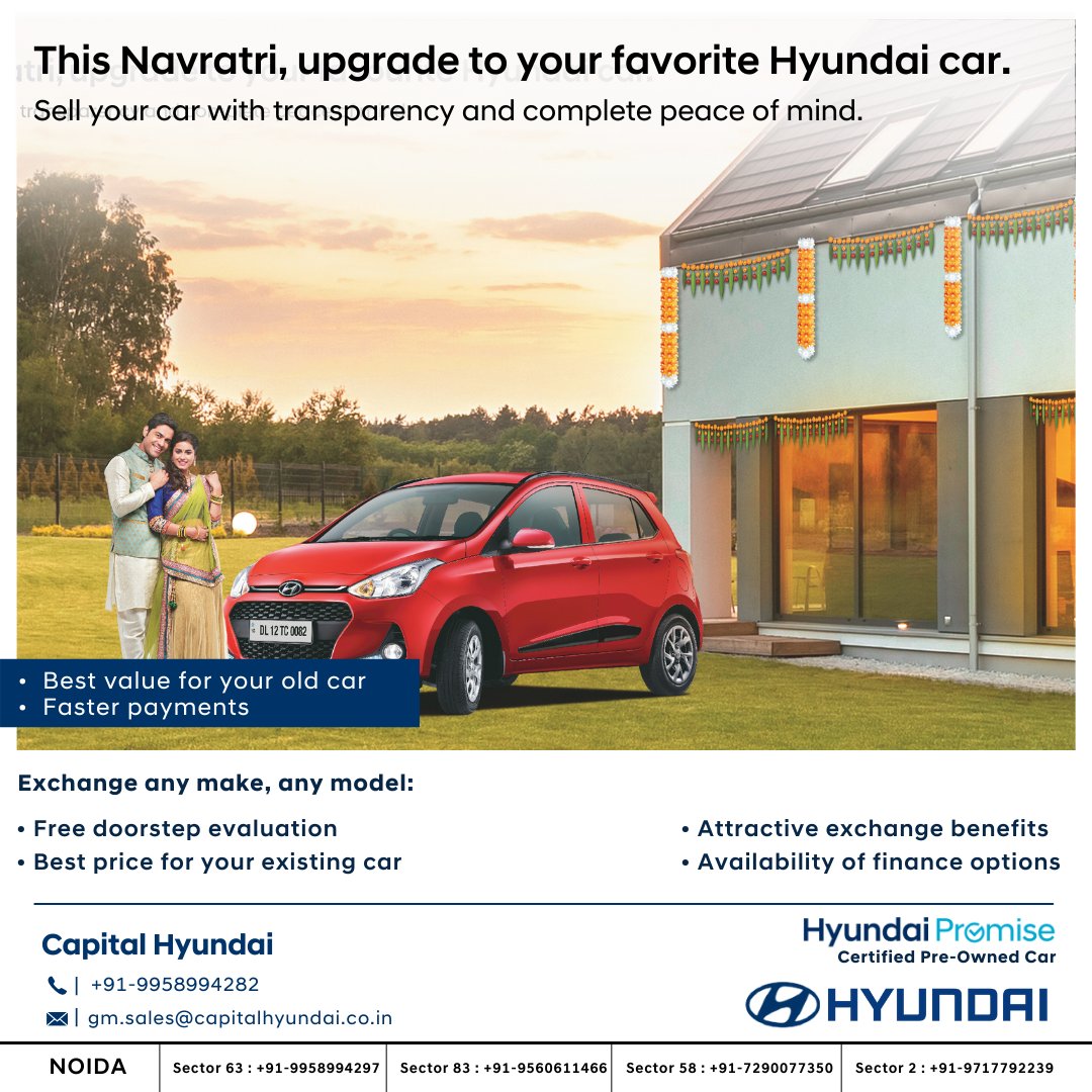 capital_hyundai's tweet photo. Enjoy the festivities with a Hyundai car and exciting benefits.
.
.
.
#CapitalHyundai #HPromise #HyundaiNoida #HyundaiIndia #ExchangeOldCar #BuyHyundai #TestDriveHyundai #BookHyundai https://t.co/Zuzi4wimMs