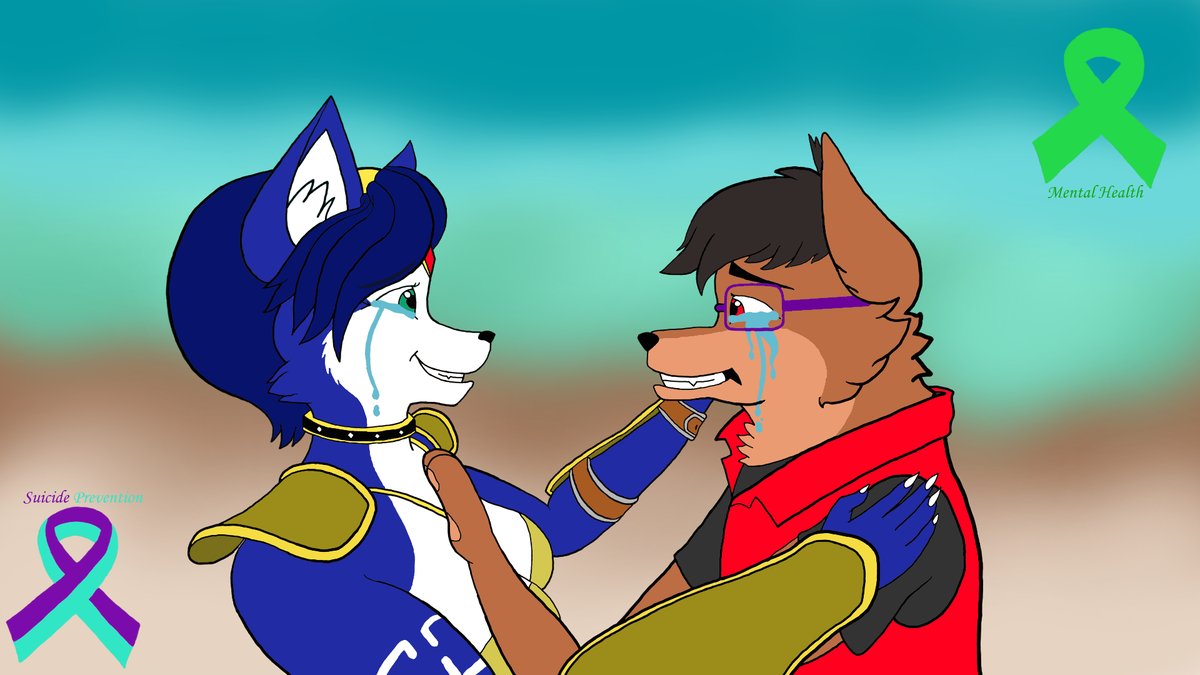Starseekerxiii's tweet photo. Happy #StarFoxAdventures20th Everyone! This is a very special Gift art to @RealKrystalFox of #SuicidePreventionMonth & #MentalHealthAwareness/#WorldSuicidePreventionDay. And a Thank You to Estelle herself for voicing Krystal of my #Childhood #starfoxkrystal #krystalfox https://t.co/ztlKr745Gf