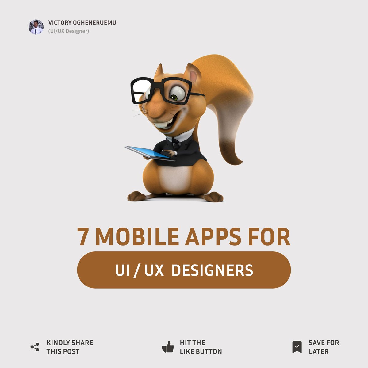 Mobile app for all visual designers (UX, UI, Graphic, Brand)

A thread. 

#design #designer #uxdesign #uidesign #designthinking #uiux #uiuxdesign